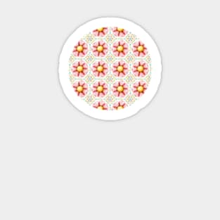 Pink Flower Boho Chic Sticker